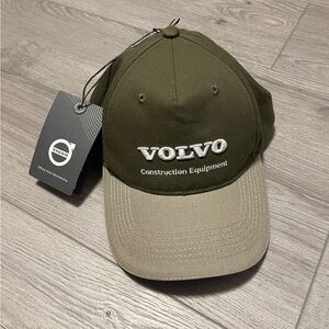 Volvo Green Cotton Baseball Cap Construction Equipment VCE Adjustable Strap